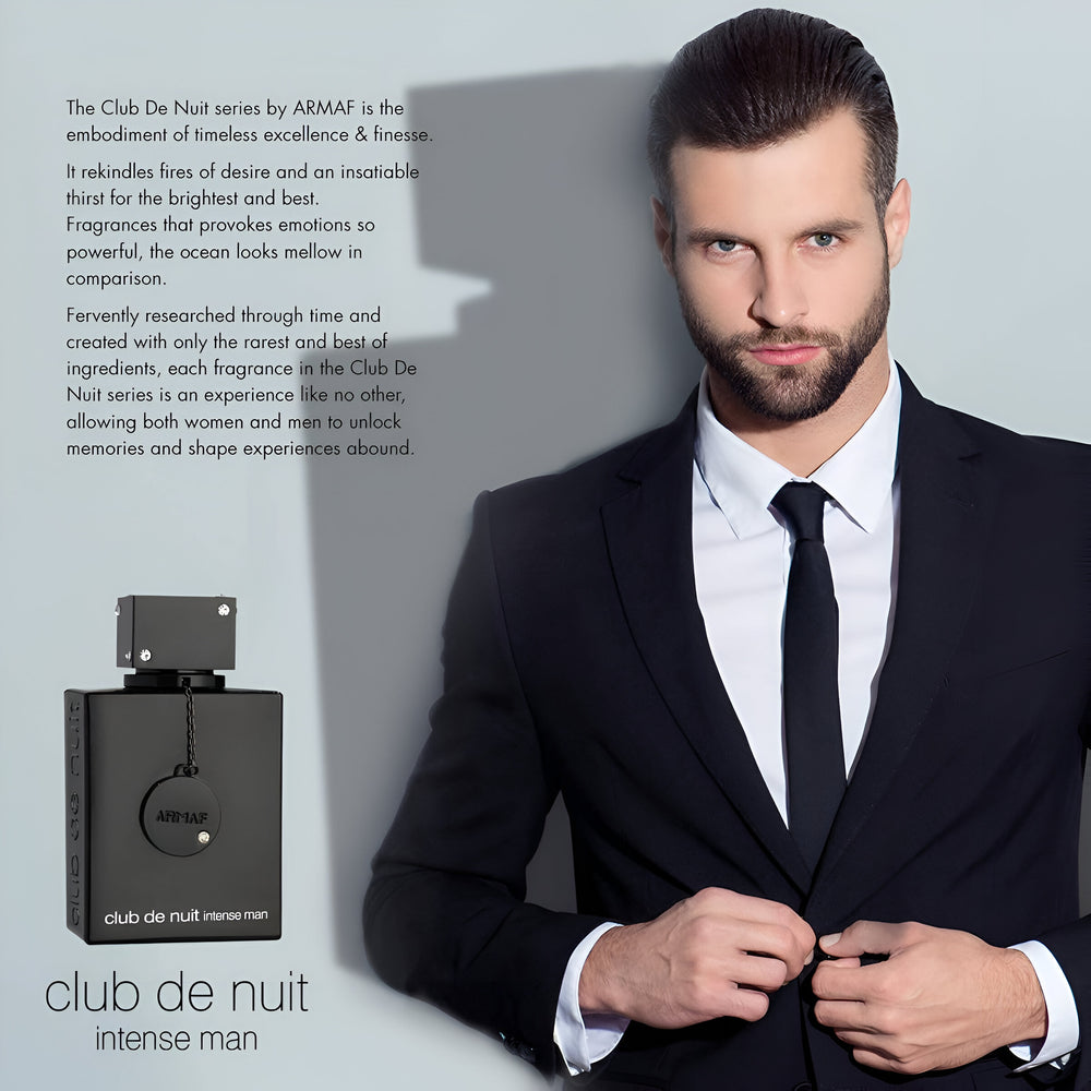 ARMAF Club de Nuit Intense Man - Luxury & Authentic Fragrance - Eau De Toilette for Men - 3.6 Fl Oz / 105ml