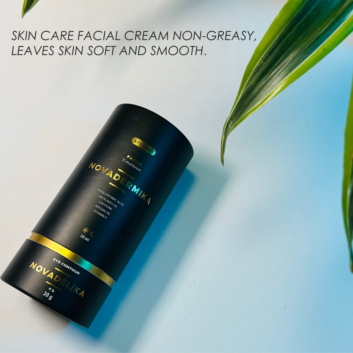 Straser - Anti-Aging Day & Night Cream. 2-in-1 Organic Moisturizer Facial Emulsion & Eye Contour
