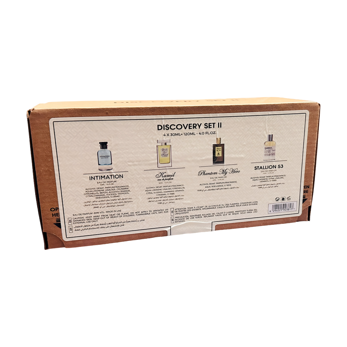 Discovery Set II Emper ➤ Stallion 53 , Intimation, Kamil, Phantom My Hero Unisex Eau de Parfum 30ml each (120ml Total).