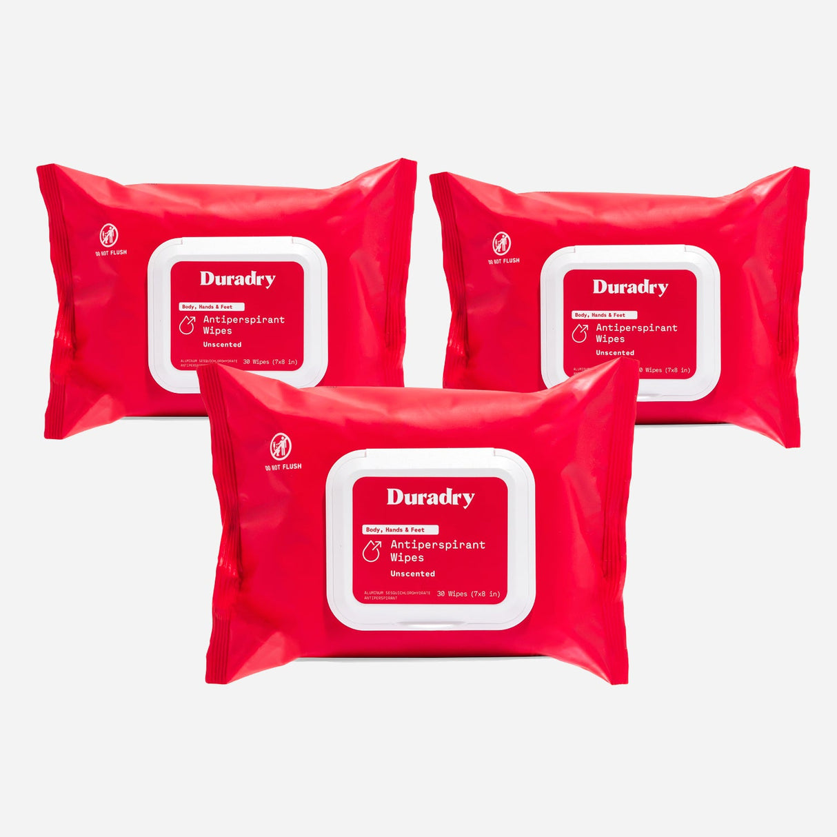 Whole Body Antiperspirant Wipes