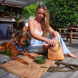 Trekk Convertible Travel Mat - Portable Canvas Bed for Dogs & Humans | Camping, Concerts, Picnics