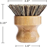 Tilley + Me Set of 2Sustainable Bamboo Pot Scrubber - Tough on Stains, Gentle on Earth