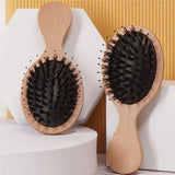 Tilley + Me Mini Detangle Bamboo Travel Hairbrush – Compact & Gentle on Hair