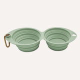 Tilley + Me Collapsible Double Pet Bowl – Lightweight & Portable for Travel